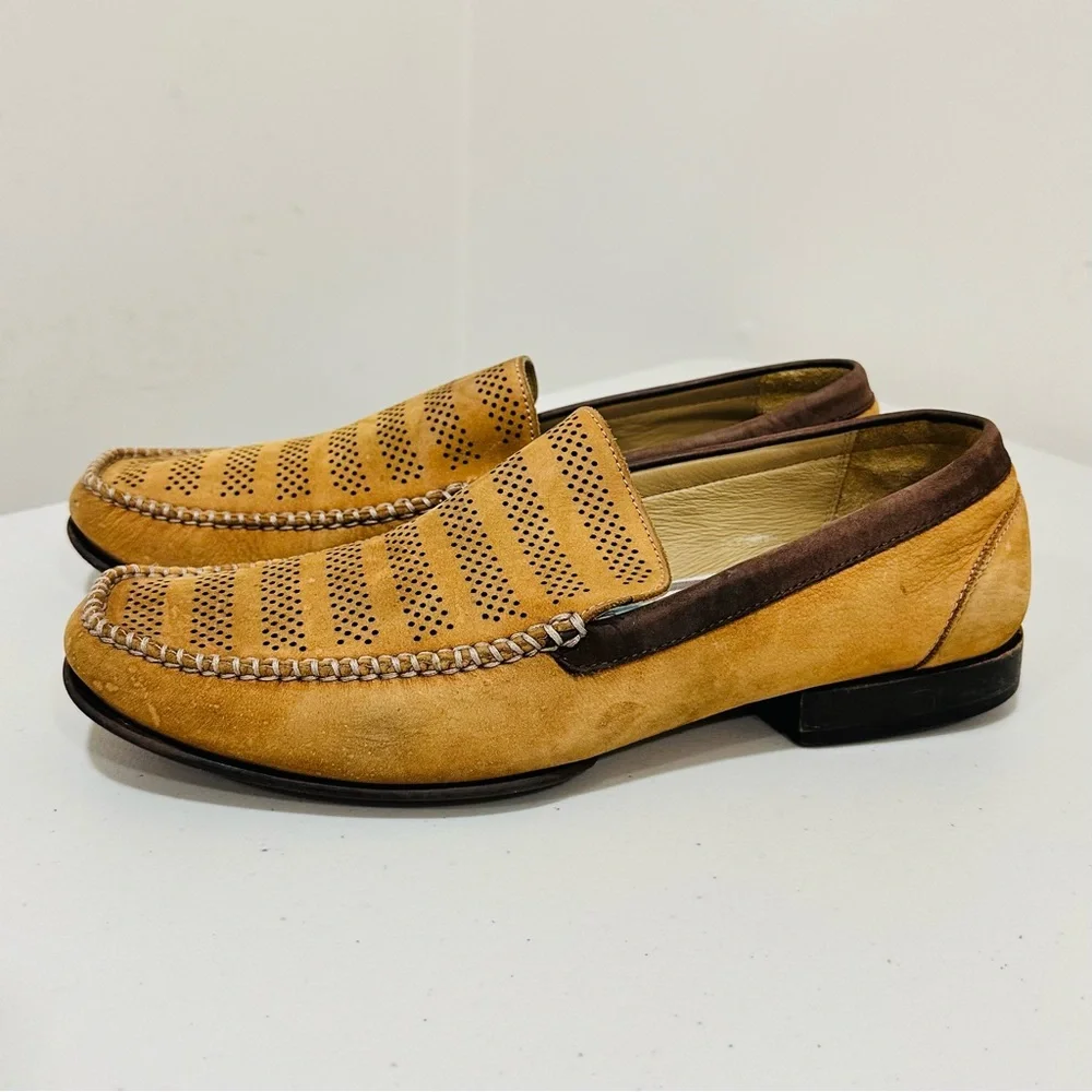 Brass Boot‎ Brown Leather Loafers Dress Shoes Size 9,5 M